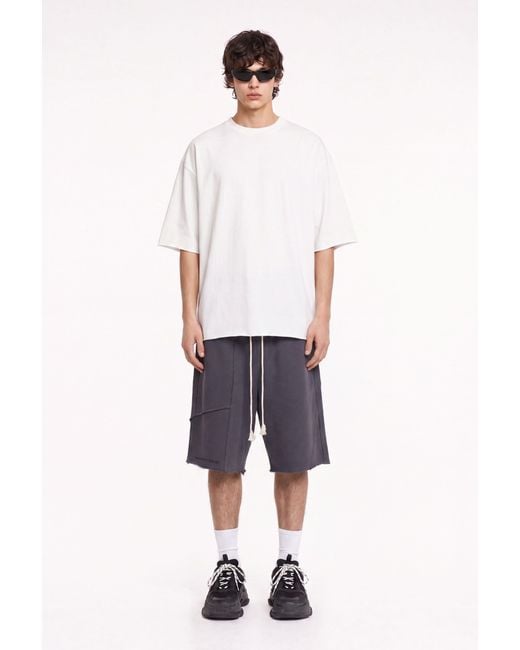 mysimplicated Gray Graphite Bermuda for men