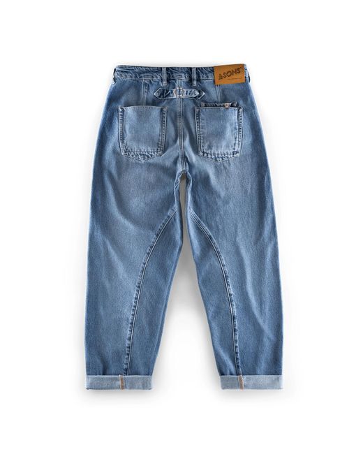 &SONS Trading Co Blue Switchback Jean Washed for men