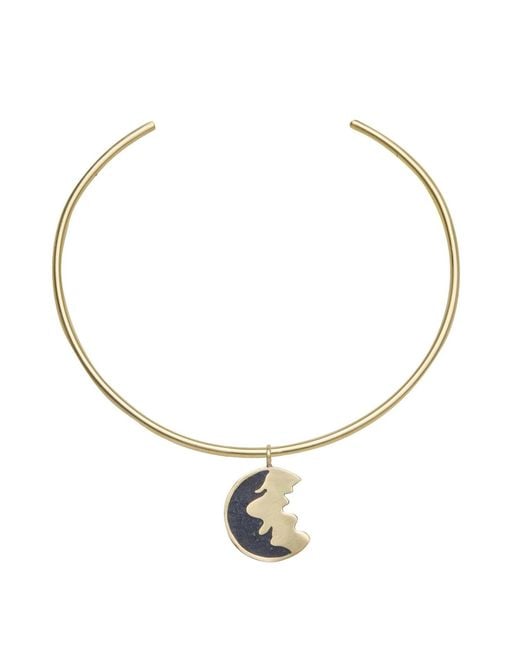 Zeworks Metallic Aria Lapis Lazuli Choker