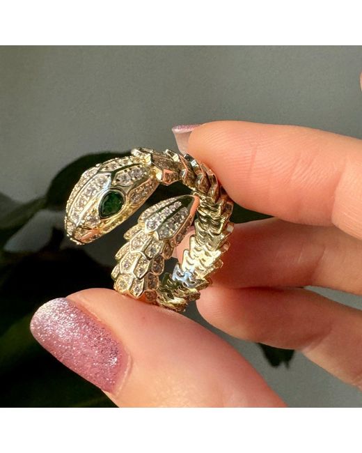 Laura Gray Metallic Over Sterling Snake Ring