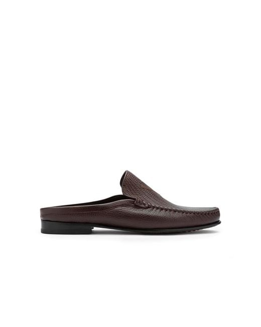 Ilvi Brown Reg Floater Leather Slipper for men