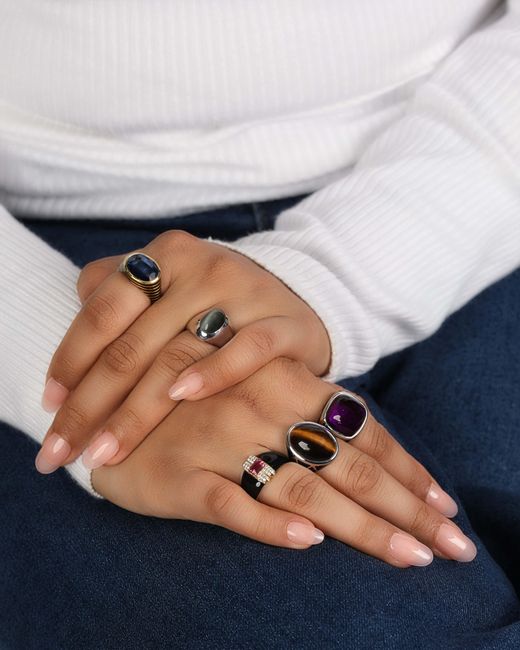 The Jewelz Purple Royal Eclipse' African Amethyst Ring
