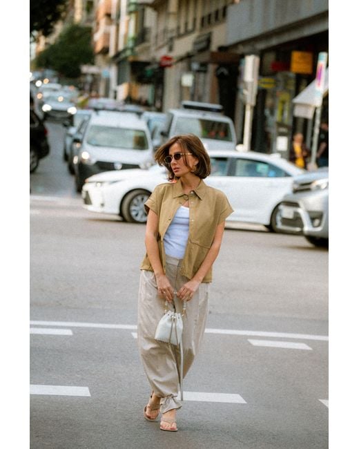 Saonara Brand White Mini Bucket Bag Ivory Leather
