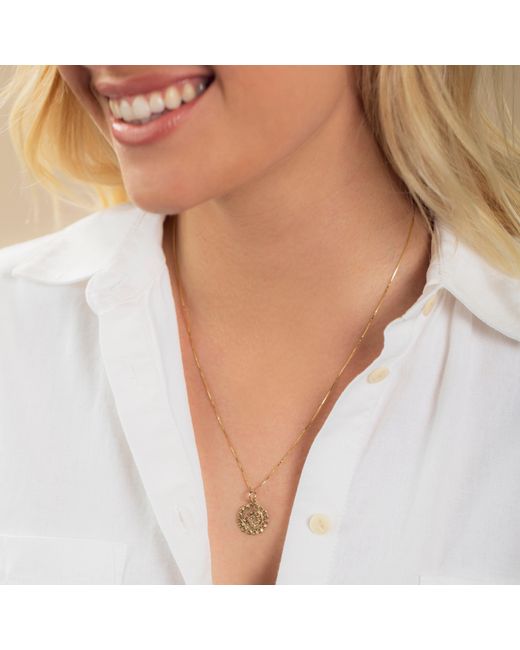 Maya Brenner Metallic Zodiac Necklace