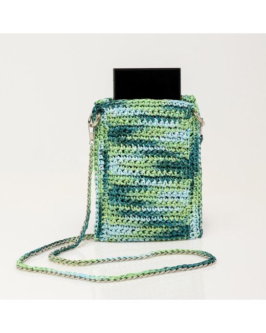 Sibylla Delphica Green Handmade Crochet Phone Case -Lime