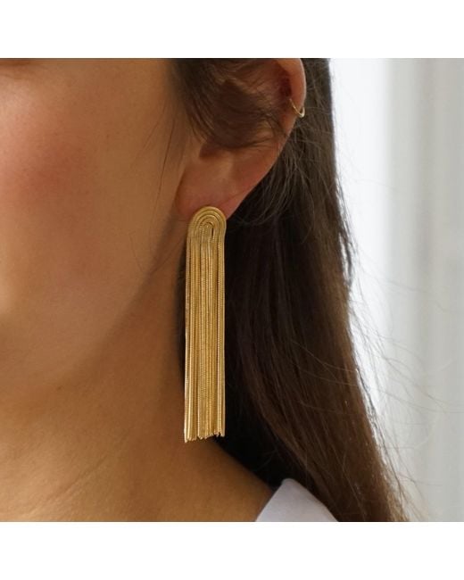 Smilla Brav Metallic Statement Earrings Grace