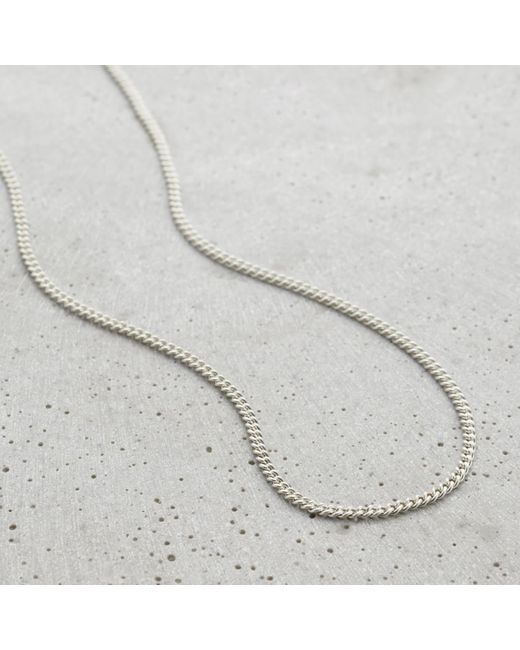 Posh Totty Designs Metallic Mens Sterling Silver Curb Chain for men