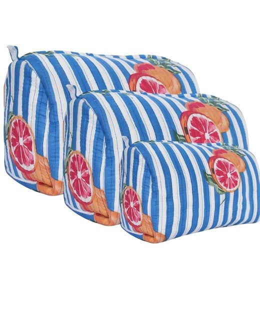 Conscious Yoga Collective Blue The Summer Fruits Travel Set Oranges