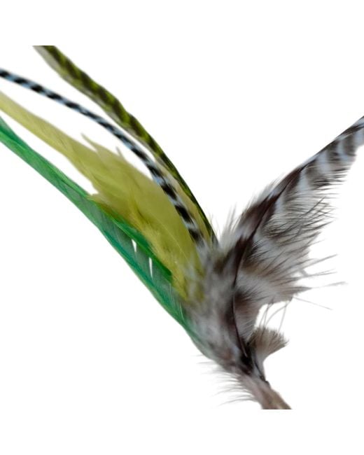 Romer Millinery Multicolor Feather Clip For Hair, Hats, Turbans, Lapel