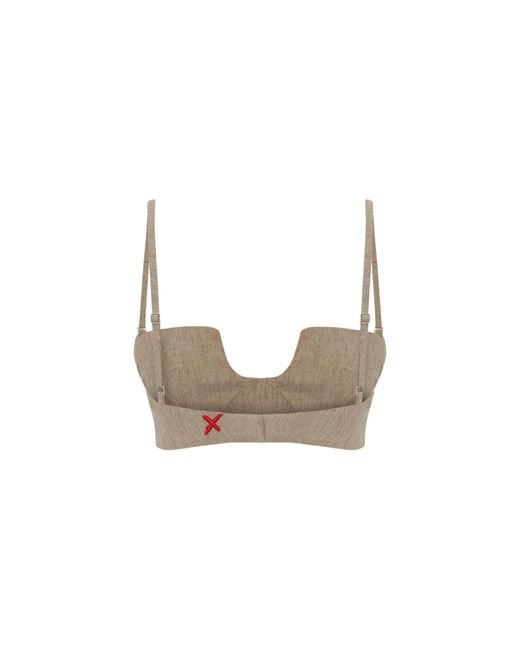 Pcfg White Neutrals Linen Bra