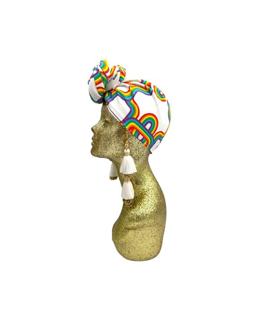 Julia Clancey Multicolor New Lydy Rainbow Mini Dorado Turban