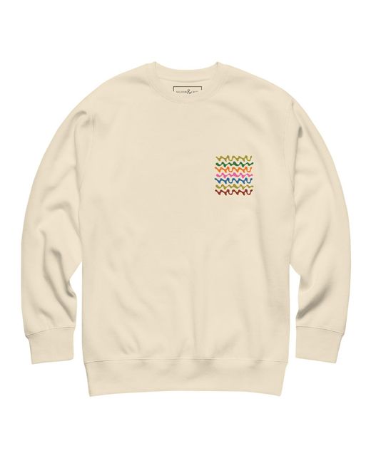Anchor and Crew Neutrals Natural Out Of Office Passenger Organic Cotton Sweatshirt for men