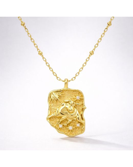 Luna Charles Metallic Solara Zodiac Necklace