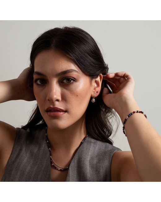 Dower & Hall Metallic Ruby Orissa Studs