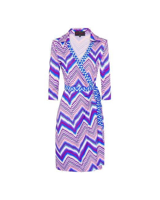 Beatrice von Tresckow Purple Pulse Wrap Dress