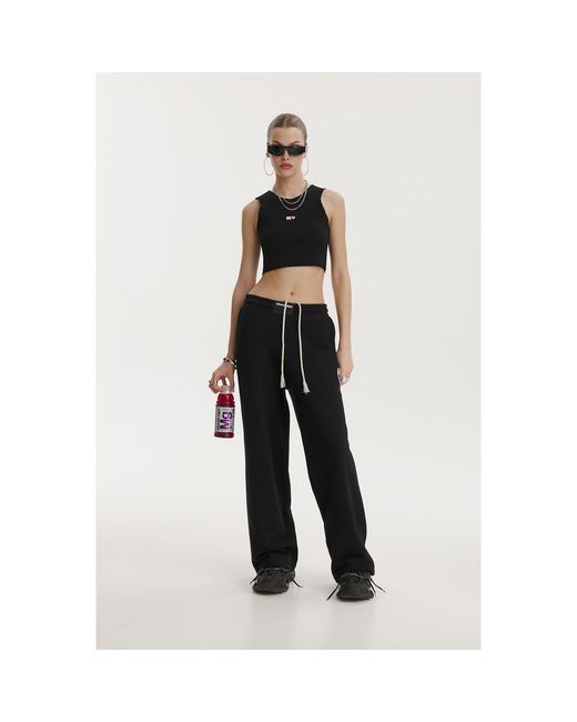 mysimplicated Black Offset Sweatpants W