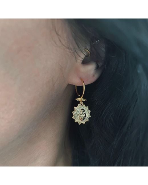 IN CAUDA VENENUM Metallic Grail Earrings