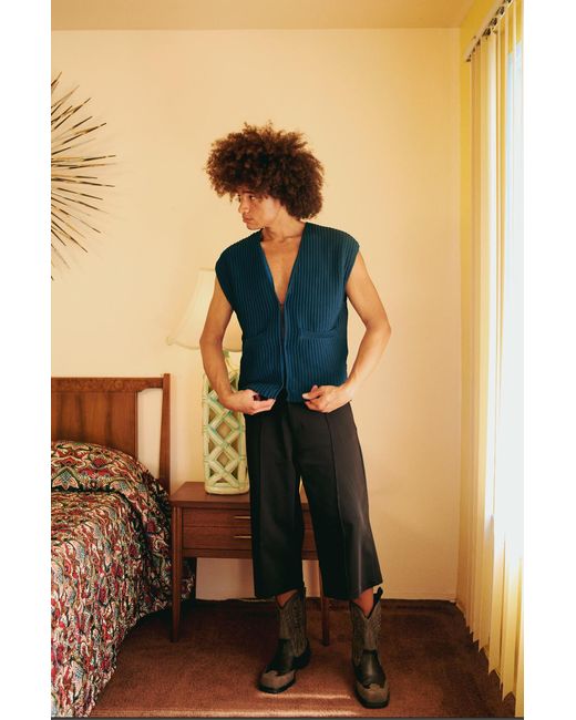 Pcfg Blue Knitted Vest