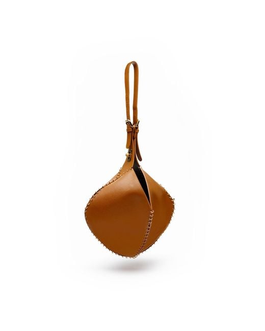 Danni Ro Brown Neutrals Virginia Rhombus Bag