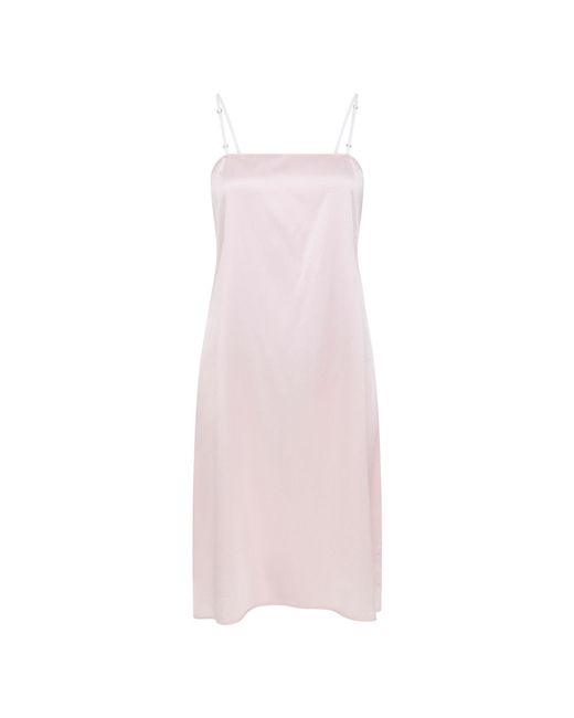 Lisa The Label Pink Bow Belle Silk Cloud Puff Dress