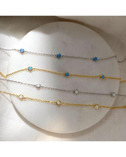 Spero London Metallic Opal Bracelet