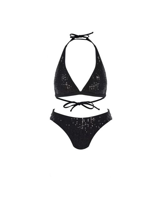 Cherina Beachwear Llc Black The Monroe Classic Bikini Set