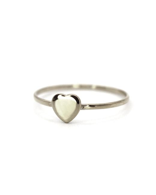 VicStoneNYC Fine Jewelry Metallic Lovely Cute Baby Heart Solid Ring