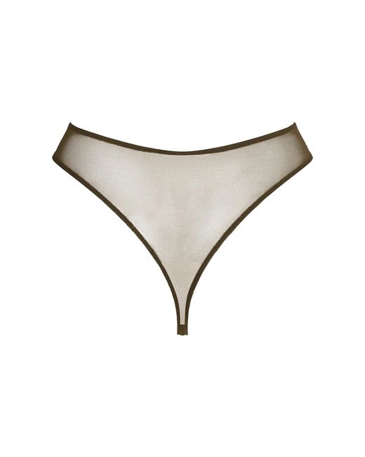 BonBon Lingerie Brown Roses Thong