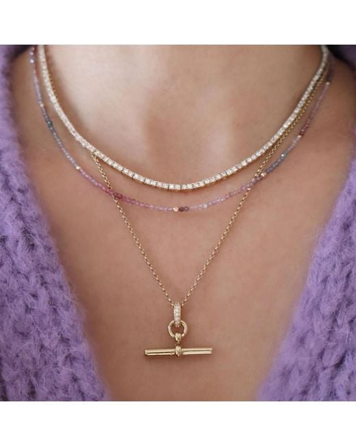 Hye Jane Jewelry Metallic Juliette T-Bar Necklace