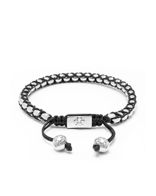 Nialaya Metallic String Box Chain Bracelet for men