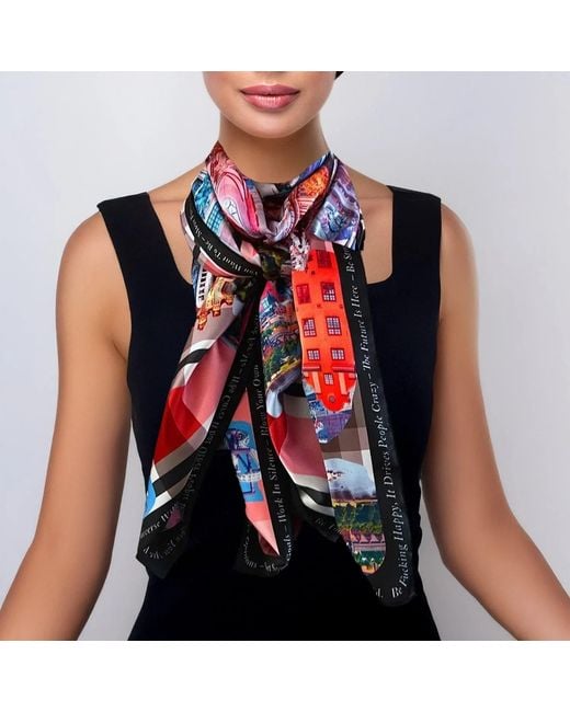 Maxjenny Blue Scarf