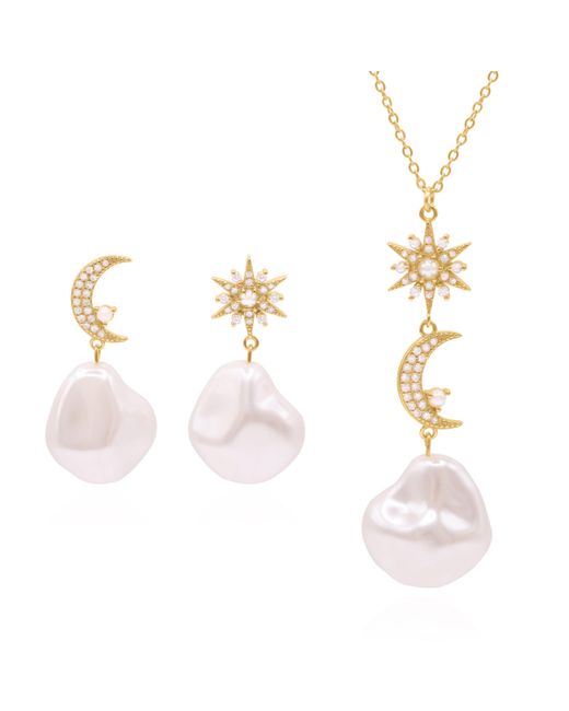 Luna Charles Pink Pearl Drop Gift Set
