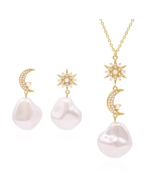 Luna Charles Pink Pearl Drop Gift Set
