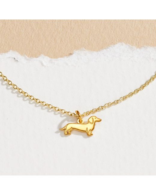 Posh Totty Designs Metallic Plated Dachshund Dinky Charm Bracelet