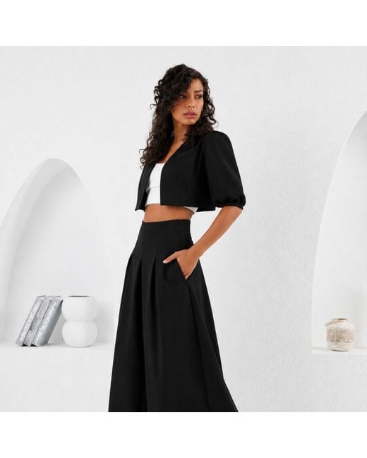 Lumina Eligma Black The Palazzo Jacket