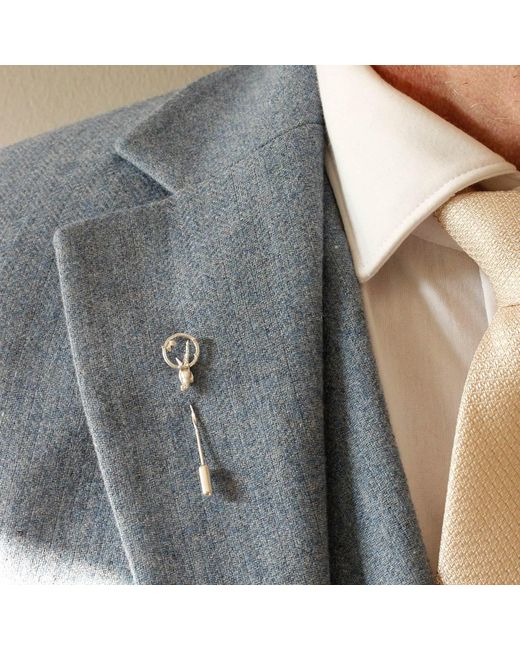 Lee Renee Metallic Parakeet Tie Pin – Upside Down for men