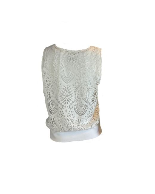 SNIDER White Flora Top