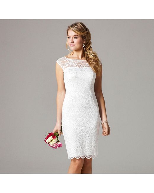 Alie Street London White Amber Lace Wedding Dress
