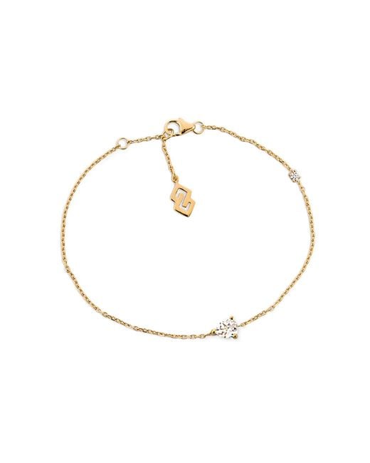 SALLY SKOUFIS Metallic Pure Bracelet With Made Cz Diamond Stimulant