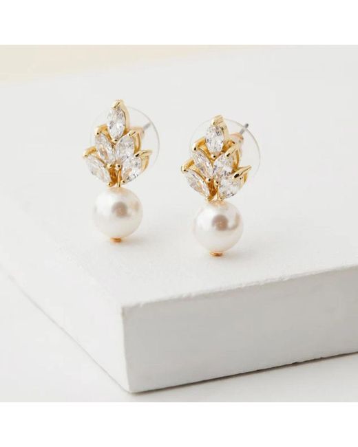 Stephanie Browne Australia Metallic Bocheron Pearl Earrings