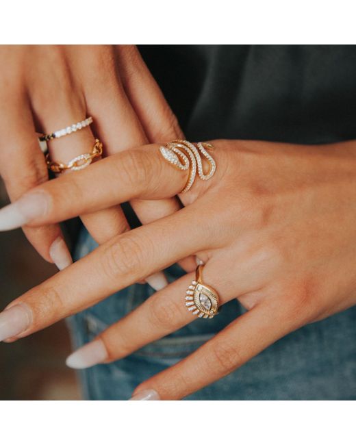 Native Gem Metallic Foresight Eye Ring