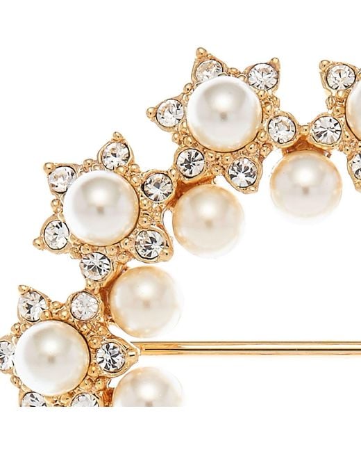 Grosse Metallic Pearl & Crystal Statement Brooch, Series Trésor