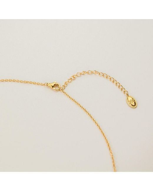Cote Cache Metallic Organic Pendant Necklace