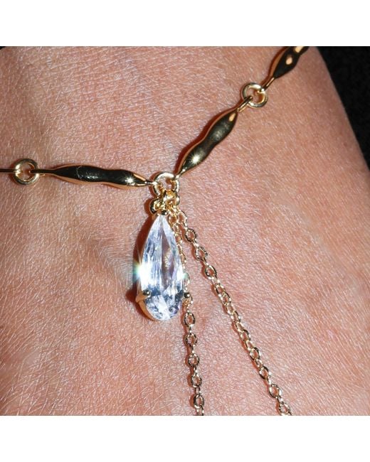 Studio Baloge Metallic Lumina Molten Hand Chain