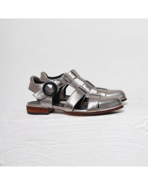 Mafalda Black Eloah Fisherman Sandals