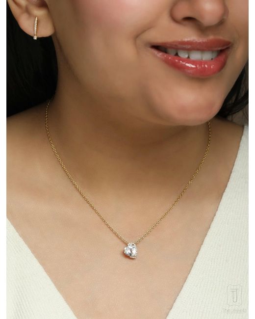 The Jewelz Metallic Lover's Rock Heart Shaped Pendant