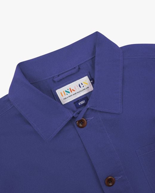 Uskees Blue Overshirt for men