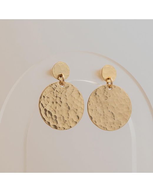 Kate Koel Metallic Sequin Dangle Earrings
