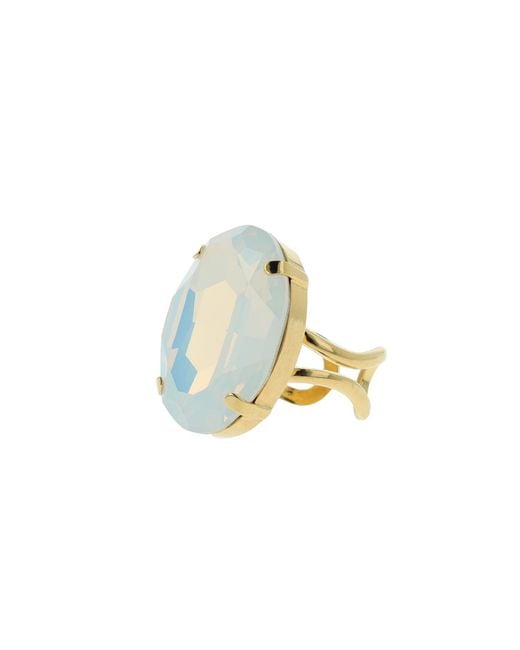 Otazu Blue Eva Oval Ring Opal