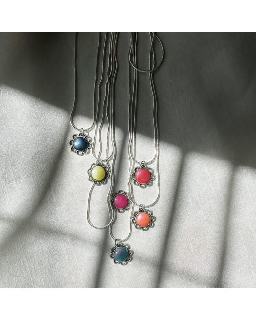 Babaloo White Sterling Blossom Necklace